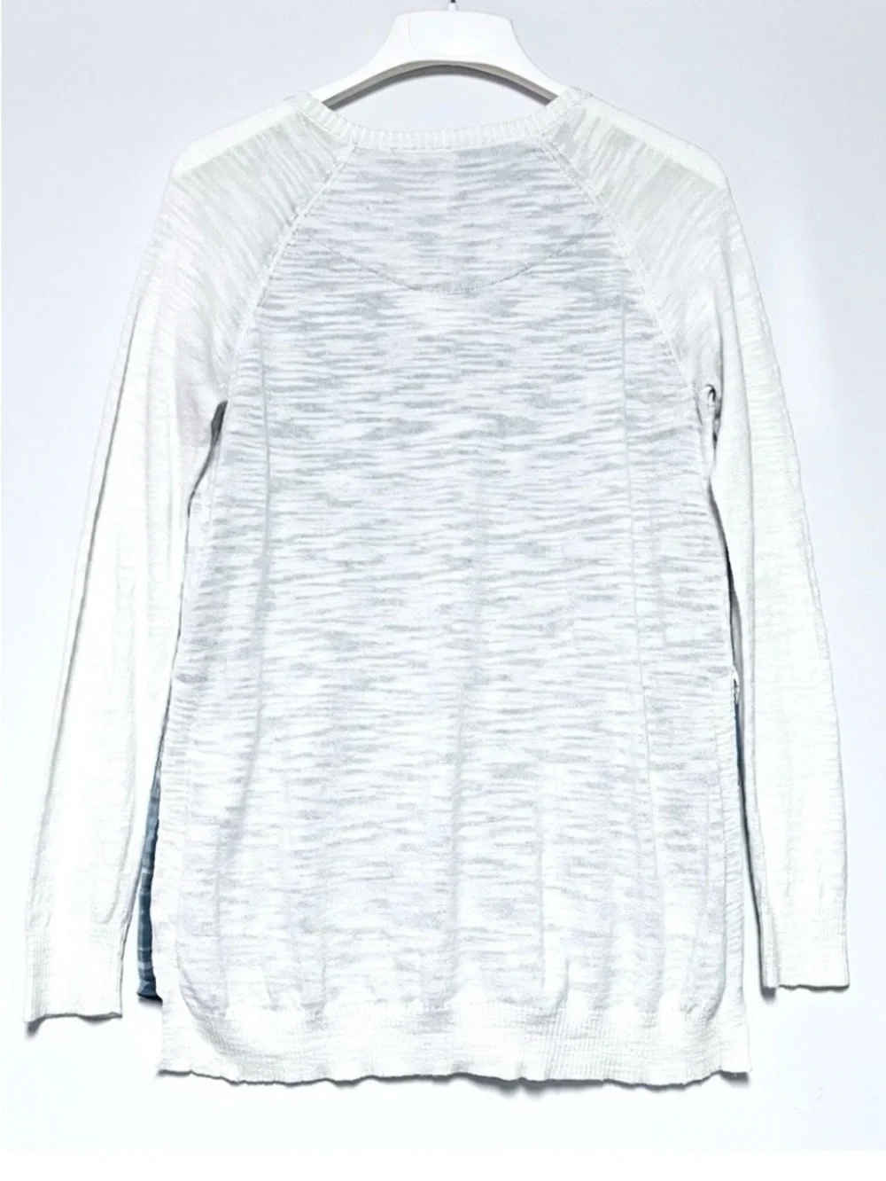 Anthropologie Moth Twofer Knit Top Plaid Layer BTS Collegiate Academia Preppy S